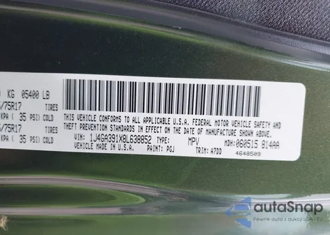 2008 Jeep Wrangler Unlimited X z USA, uszkodzony, nr VIN 1J4GA391X8L638852